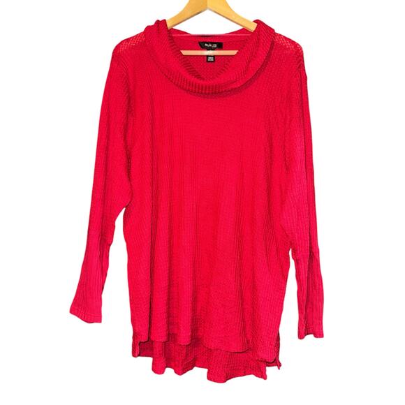 Style & Co. Sweaters - NWT Style & Co Cowl Neck Waffle Knit Sweater Womens 3X Stretch Lightweight Comfy